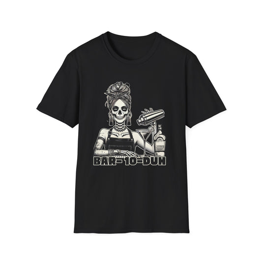 Stylish Skeleton Themed Unisex T-Shirt - Bar-10-Duh Design