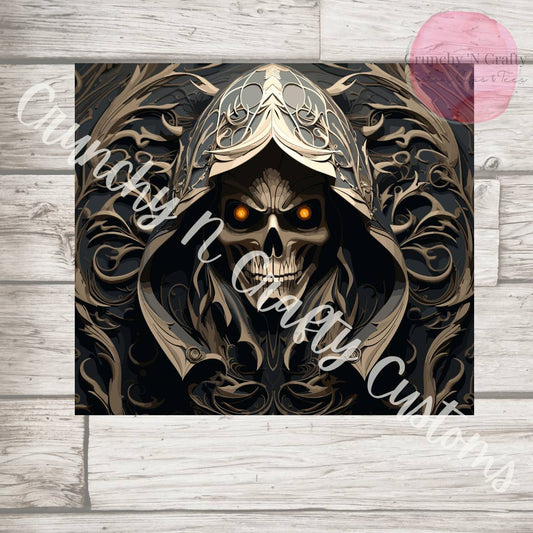 3D Reaper Skull 20 ounce tumbler