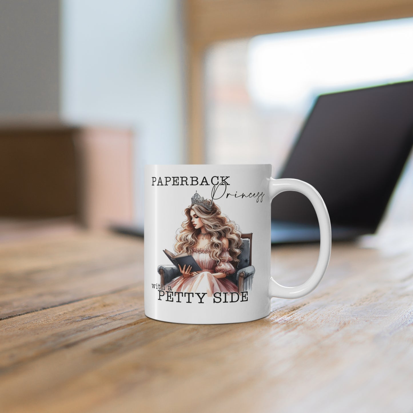 Paperback Princess Mug | Funny Book Lover Coffee Cup with a Petty Side