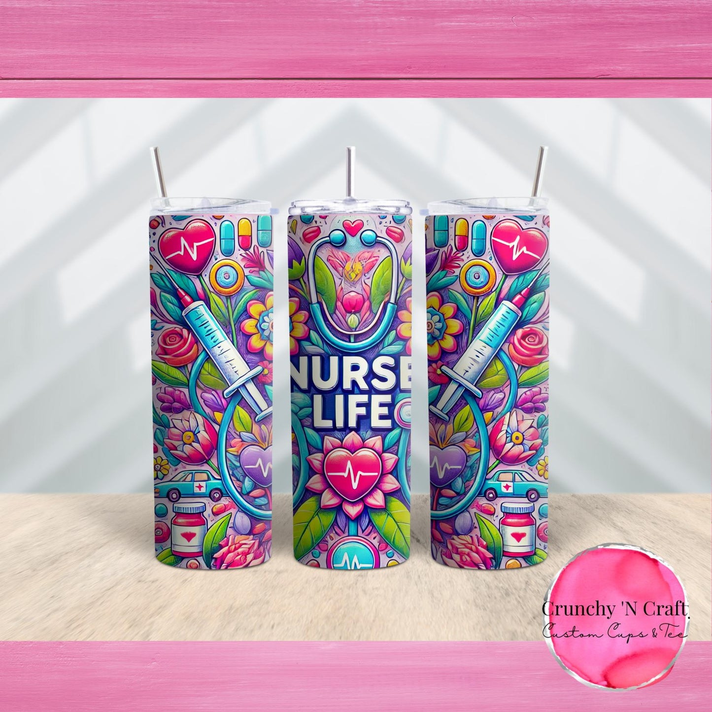 Nurse Life 20 ounce tumbler cup