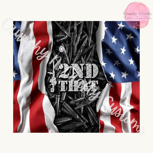 I Second That flag tumbler 20-ounce