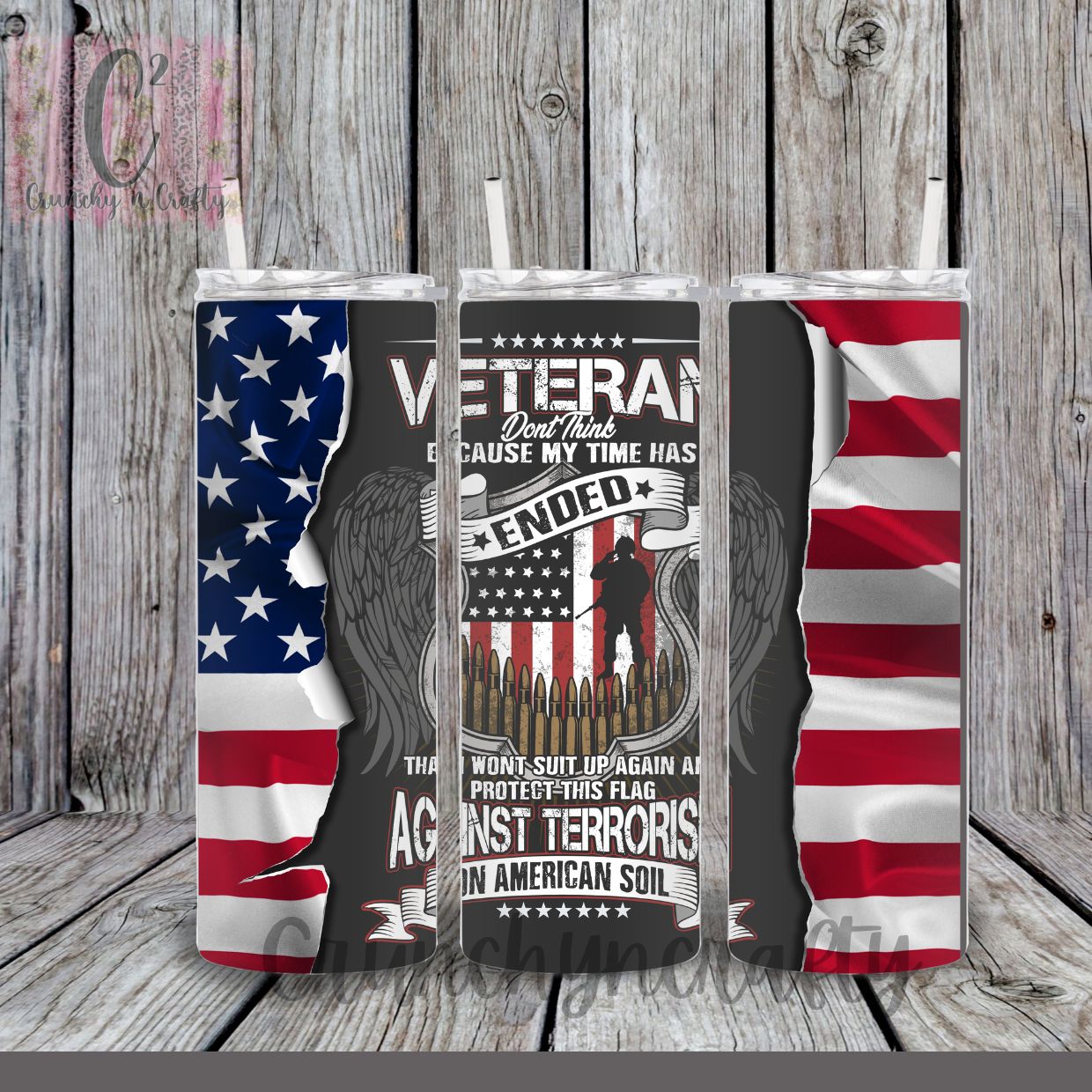 Veteran tumbler/cup 20 ounce