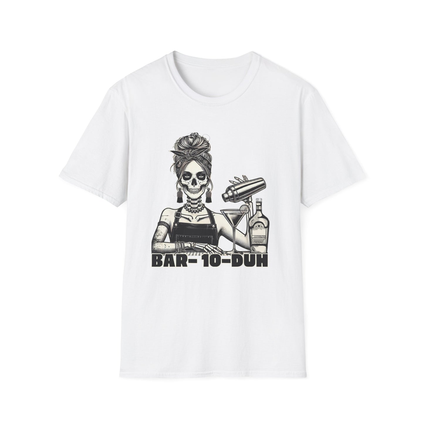 Stylish Skeleton Themed Unisex T-Shirt - Bar-10-Duh Design