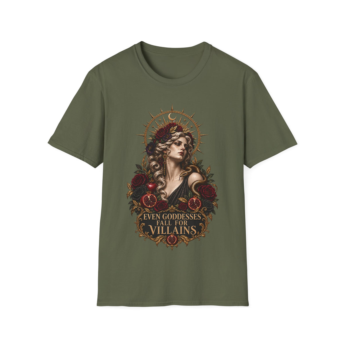 Even Goddesses Fall for Villains T-Shirt