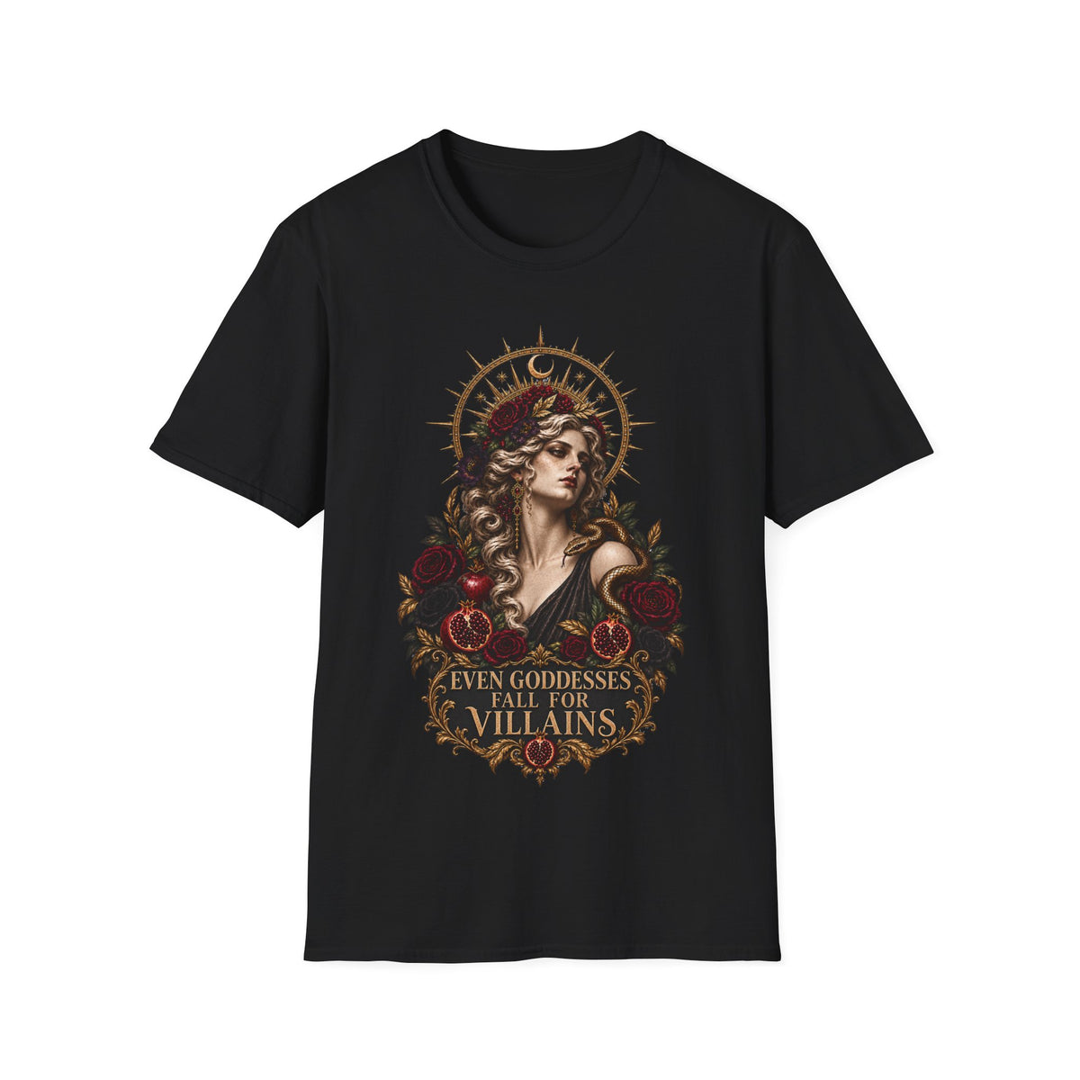 Even Goddesses Fall for Villains T-Shirt