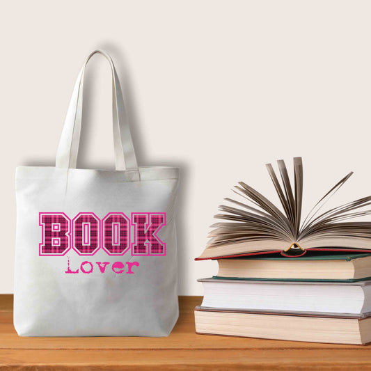Book Lover Tote Bag, Eco-Friendly Tote, Reading Gift, Library Accessories, Bookish Gift, Natural Cotton Bag