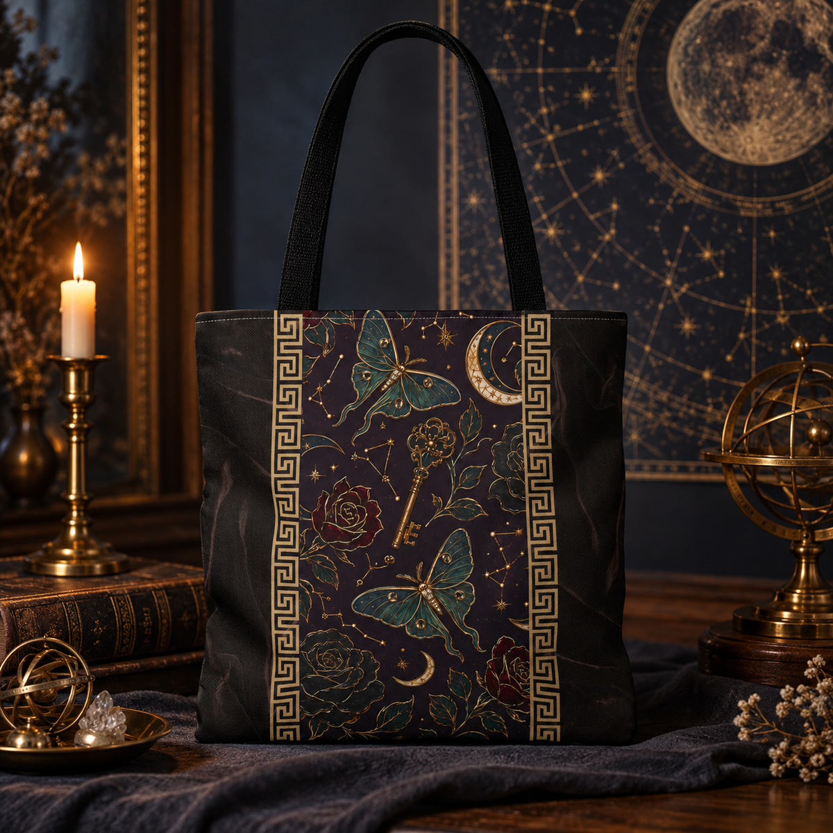 Moonlit Butterflies Tote Bag