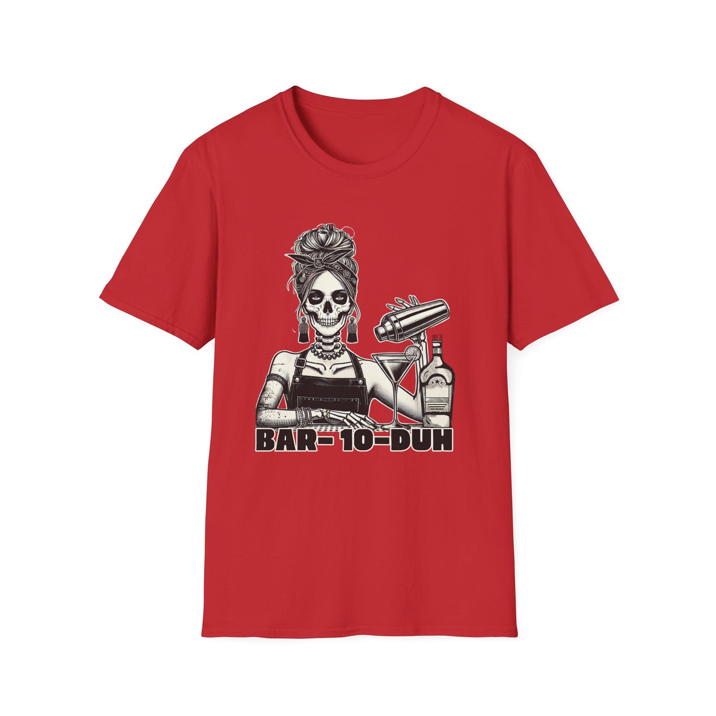 Stylish Skeleton Themed Unisex T-Shirt - Bar-10-Duh Design