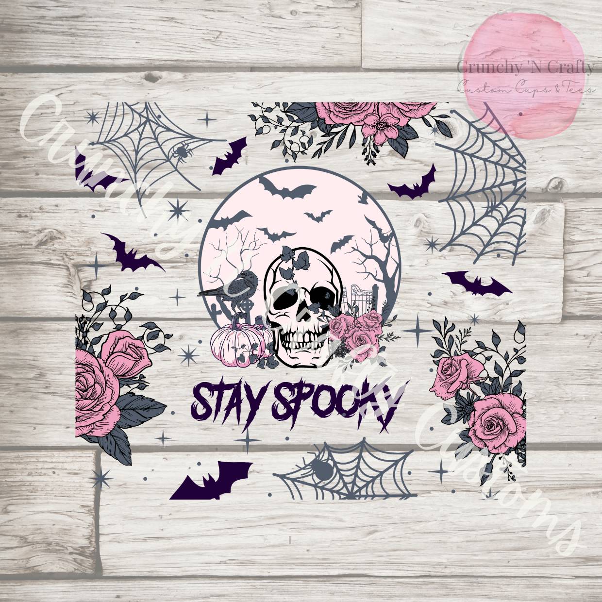 Stay Spooky Halloween 20 ounce tumbler cup