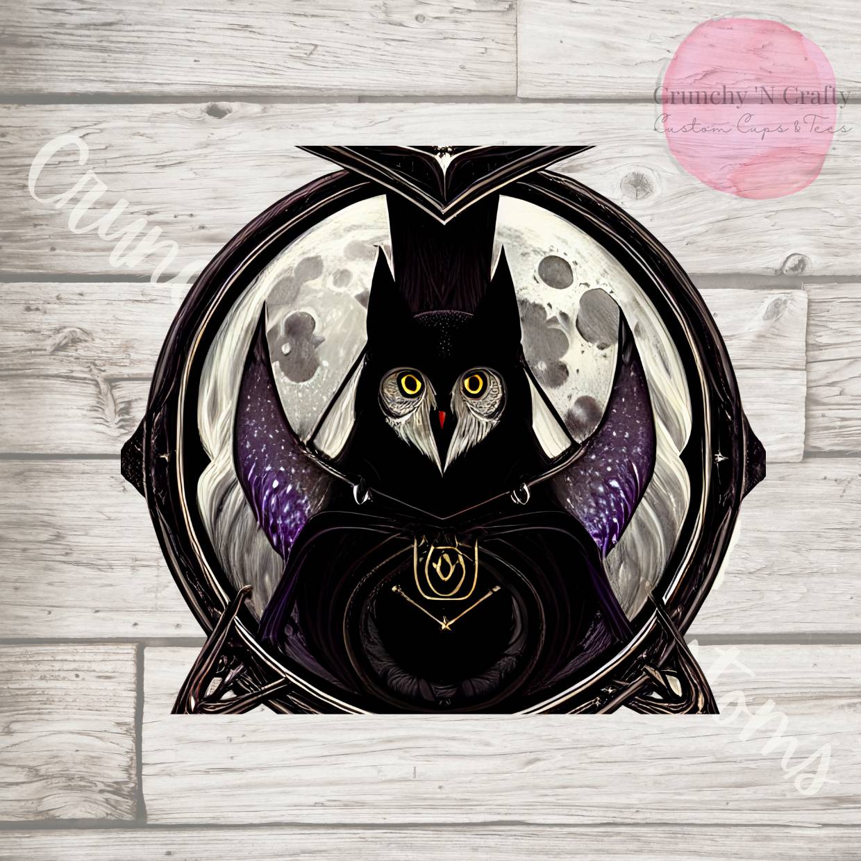 Witchy Halloween Owl tumbler 20 or 30 ounce