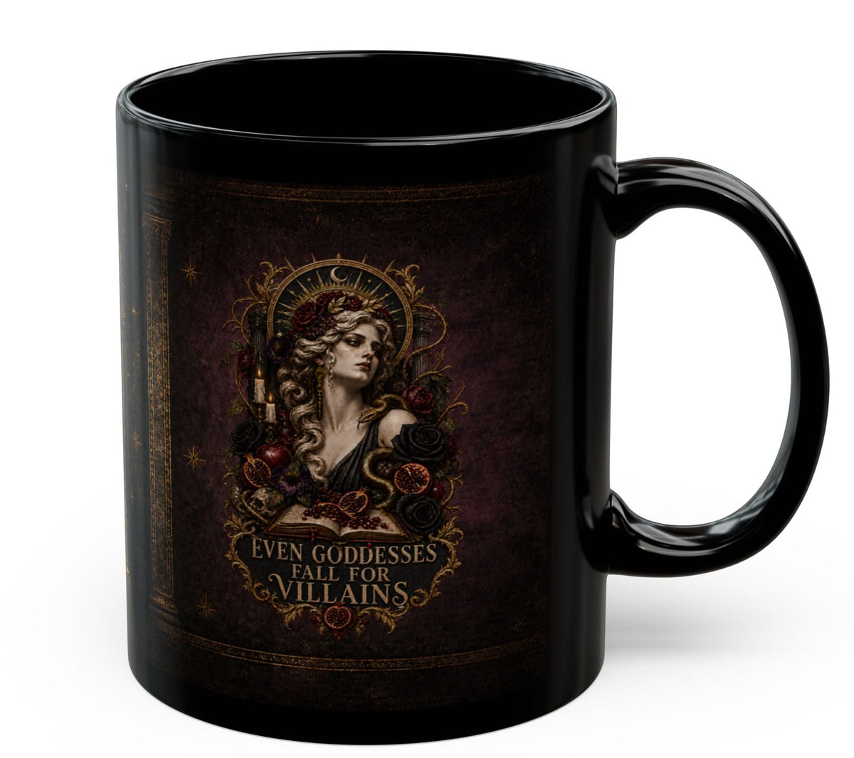 Even Goddesses Fall for Villains Mug