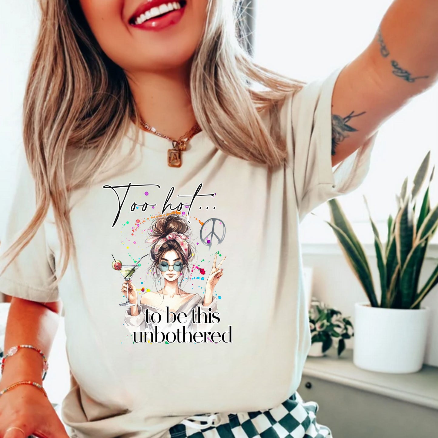 Too Hot to Be This Unbothered T-Shirt - Unisex Softstyle Tee for Relaxed Vibes