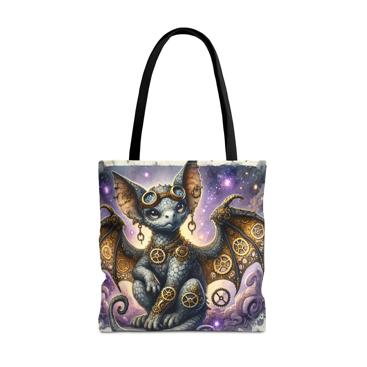 Steampunk Gargoyle Tote Bag 13x13 Gothic Fantasy Gargoyle Aesthetic Bag for Book & Art Lovers