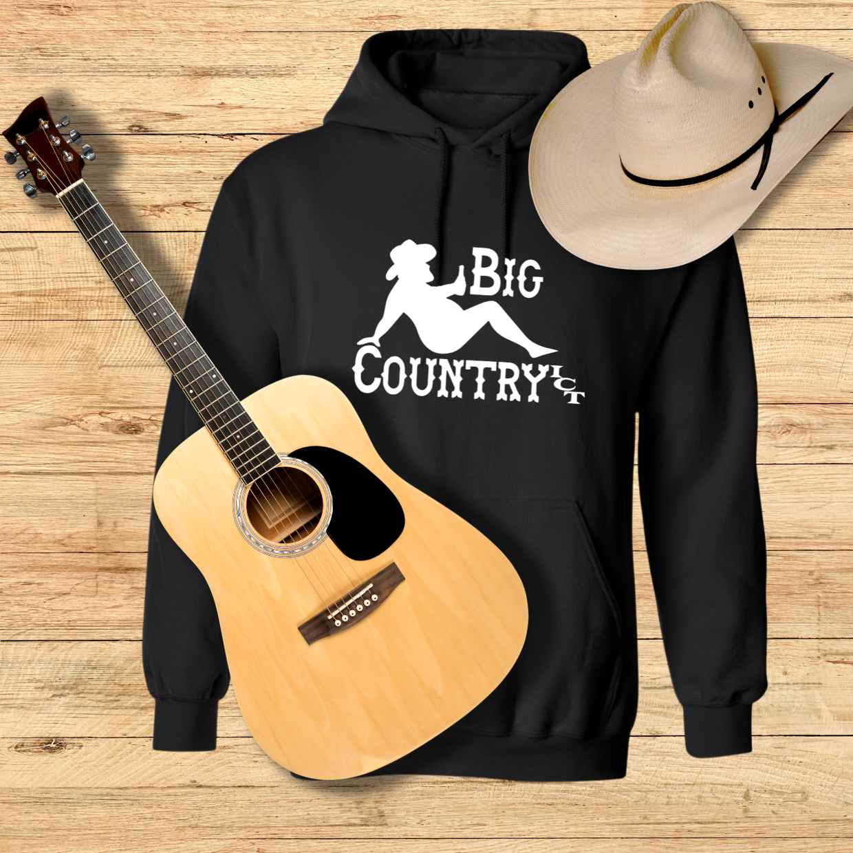 Big Country ICT Logo Hoodie White