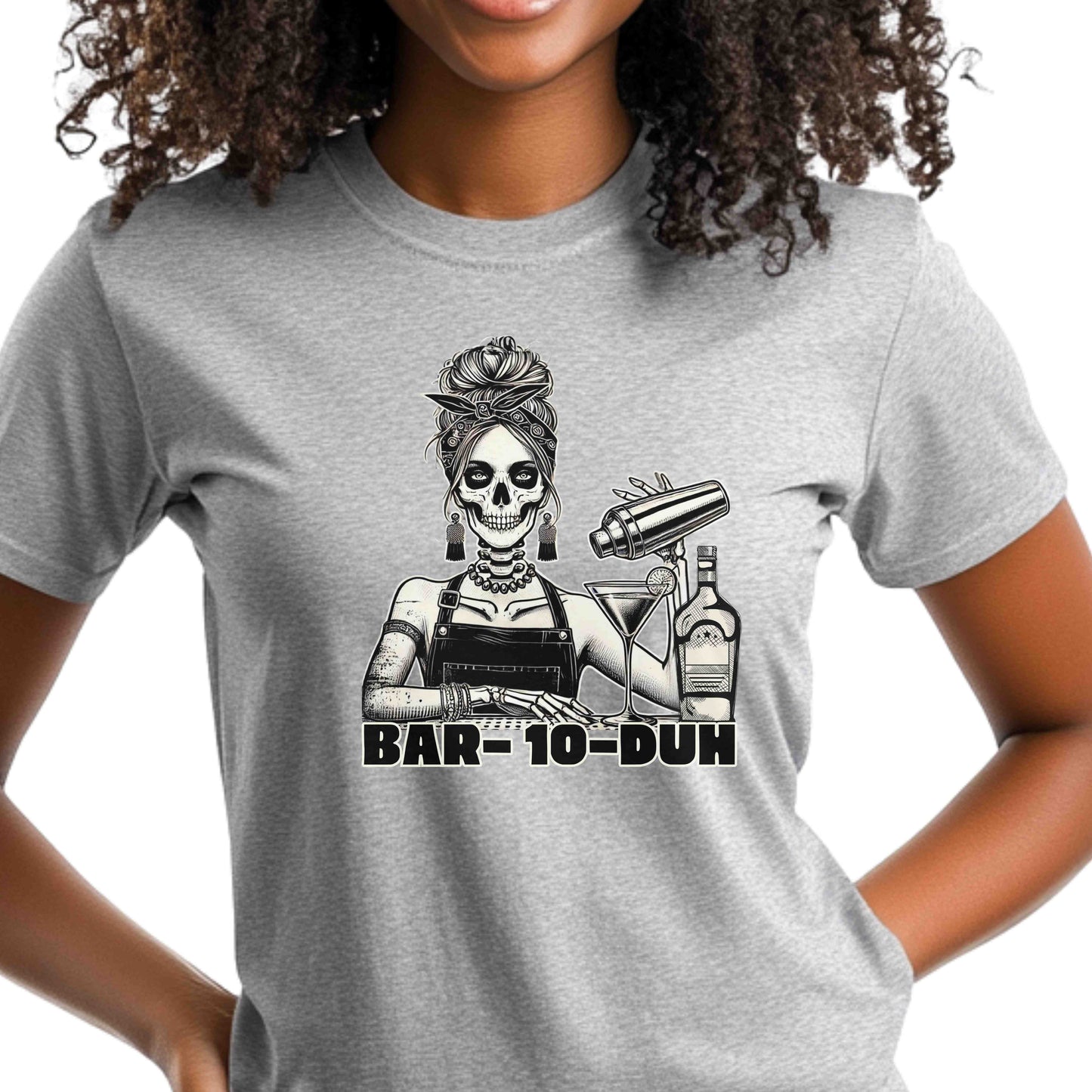 Stylish Skeleton Themed Unisex T-Shirt - Bar-10-Duh Design