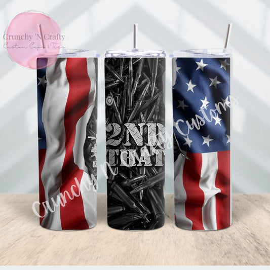 I Second That flag tumbler 20-ounce